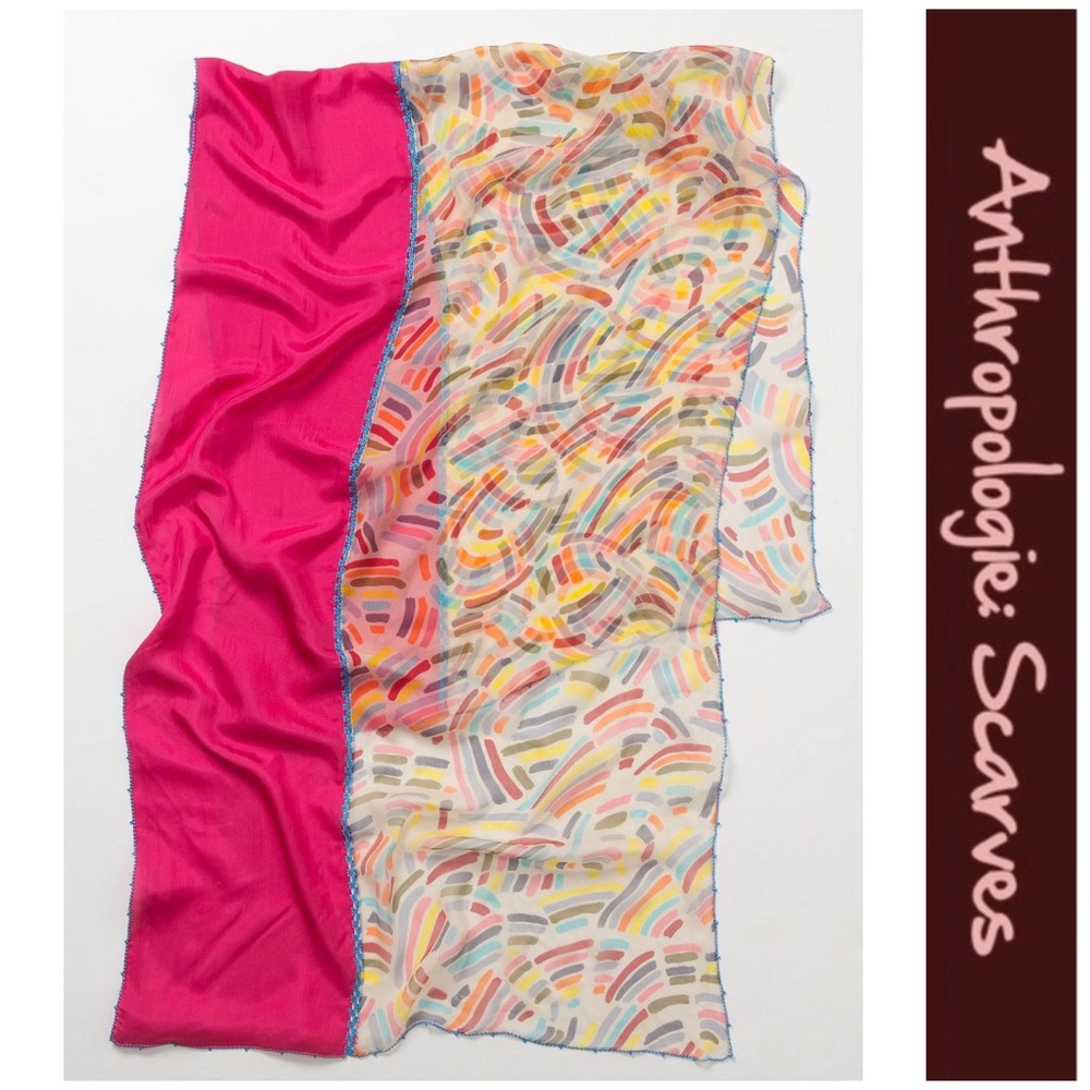 Anthro “Pieced Rainbow Scarf” by Leo Atlante
